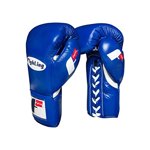 Fighting Certified Pro Fight Gloves, Blue, 10X oz