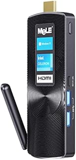 MeLE PCG02 Fanless Mini PC Stick Computer J4125 8GB 128GB Windows 11 Pro 4K HDMI Portable Businiess Compute Stick for Media Industry IoT Office, Support Win10 PXE Bluetooth WiFi Gigabit Ethernet