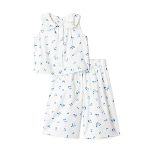 Image of Amazon Essentials x Sofia Grainge Toddlers and Baby Girls' Cotton Sateen Sleeveless Top and Pants Play Set