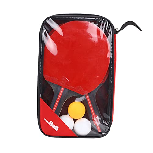 BRIGHTFUFU Beginner Training Table Tennis Set Pong Racket Balls Horizontal Suit for Ages