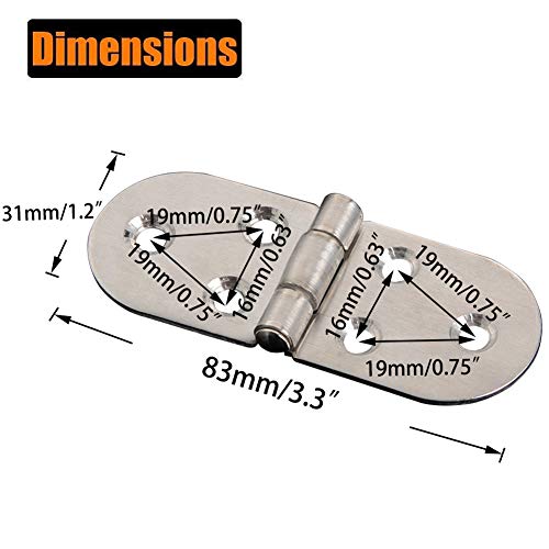 4Pcs 90 Degree Solid Hinge ，Cabinet Door Hinges, Flush Cabinet Hinges， With Screws （Silver） #TOP1