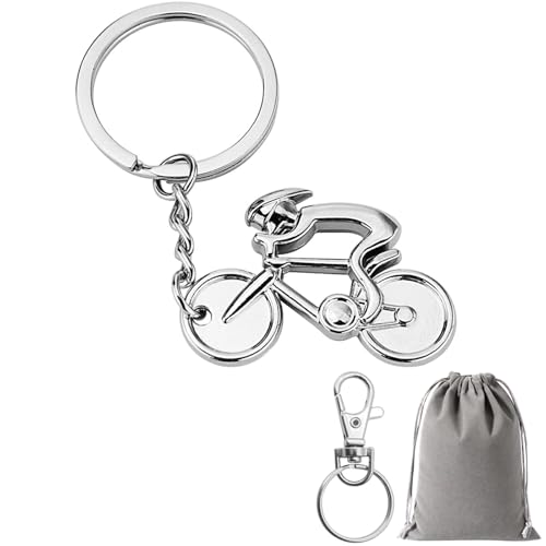 Porte-clés en forme de bicyclette - Porte-clés de vélo de montagne pour les cyclistes, porte-clés de vélo de route pour la décoration, cadeaux créatifs...