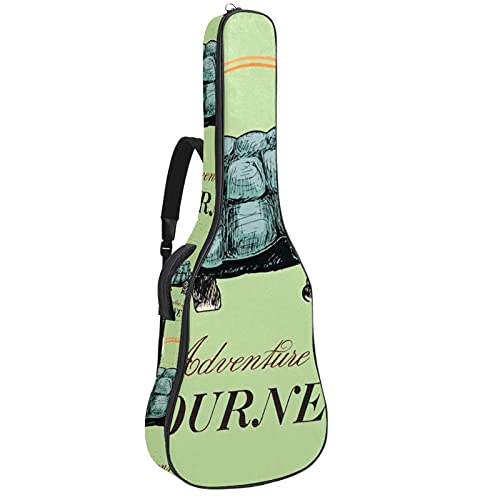 Housse guitare électrique et acoustique à fermeture Éclair avec motif tortue originale