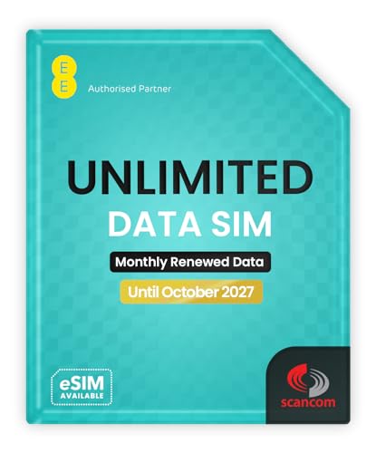 EE Unlimited Data SIM – Uncapped 5G Speeds – No Contract...
