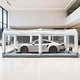 EJAEE Ultimate Inflatable Car Cover Shield, Portable Airtight Car Bubble Garage Tent for Dustproof Storage, Vehicle Protection, and Display – 19FT/5.8M
