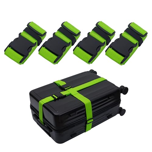 Sangles de bagages réglables pour valises de 50 à 86 cm accessoires vert