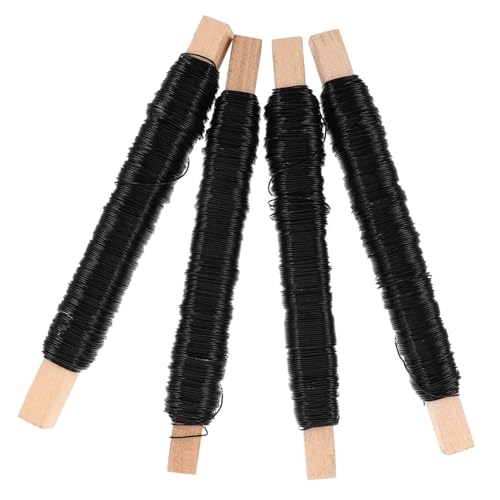 Gadpiparty 4 Rolls Flexible Floral Stem Wires Multi Function Flower Arrangement Tools for Crafting Wreaths and Binding Durable Iron Wire for Easy Floral Design