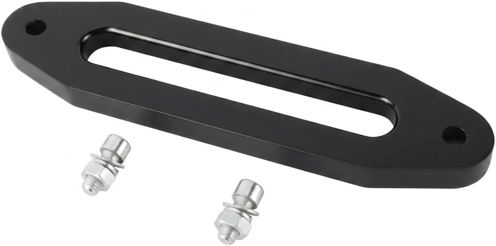 Boat Rope Fairlead 10 Inch Billet Aluminum Black with Hardware