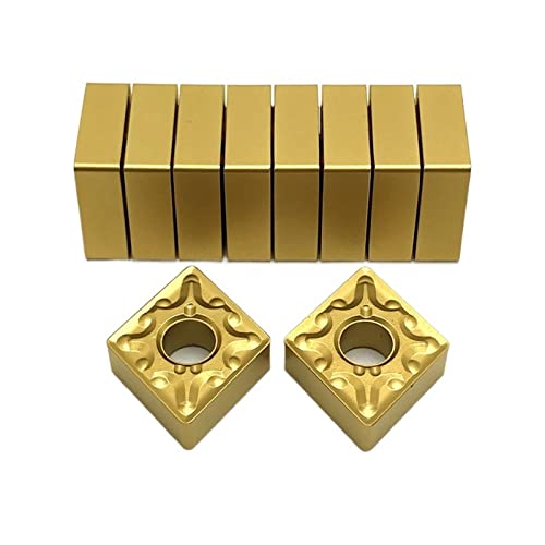 AALLYN Indexable Carbide Lathe Tool 10pcs CNMG120408 Carbide External CNC Turning Tool Metal Lathe Tool Turning Machine Cutting Tools (Size : CNMG120408 6020)