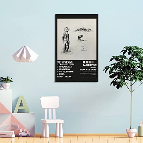 Zach Bryan impression toile haute definition decoration interieure 60x90 - 4