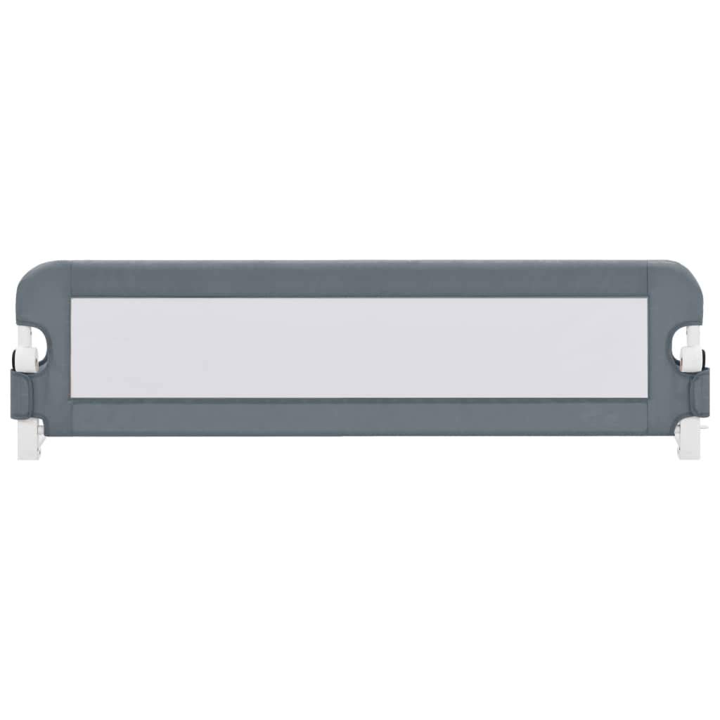 INLIFE Barrera protectora para cama infantil, gris, 150 x 42 cm, poliéster, 2,5 kg, 10167