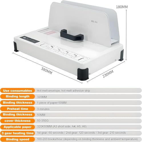 Relieuse thermique 300 W capacité 500 feuilles pour documents