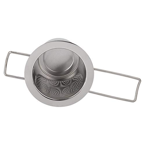 GS11133ea Colador de té infusor, malla de acero inoxidable Infusor de té Colador de taza de metal Filtro plegable con… - Imagen 5