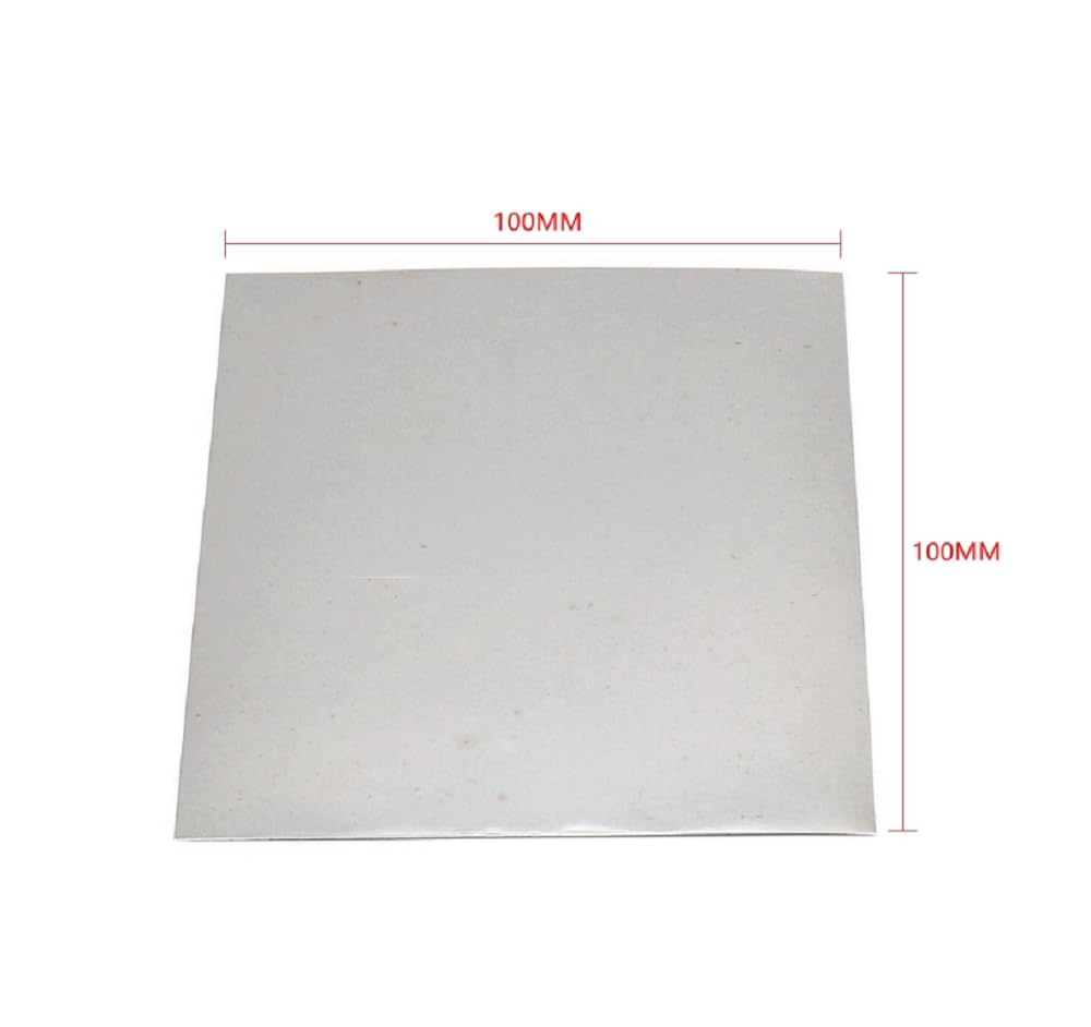 1PCS Länge Und Breite 100X100MM Dicke 0.05-1.0MM Hochreine Wolframflocken Metall Wolfram Folie Für Wissenschaftliche Forschung Und Experiment W>=99,99% (0.3MM)