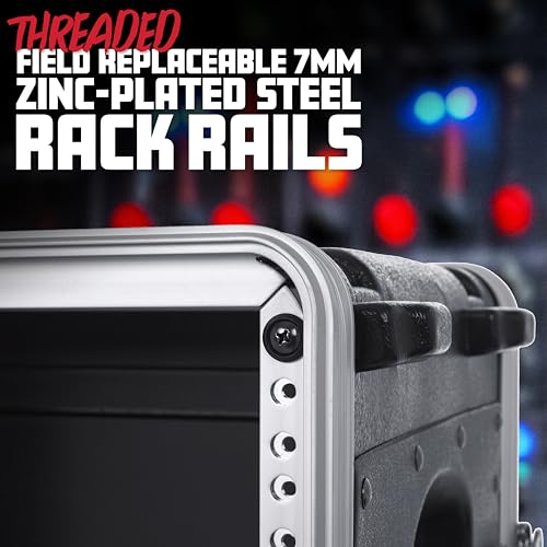 Gator Cases leichtes, geformtes 4U-Rack-Gehäuse mit hochbelastbaren Verschlüssen; geringe Tiefe von 36 cm, 4U (GR-4S)