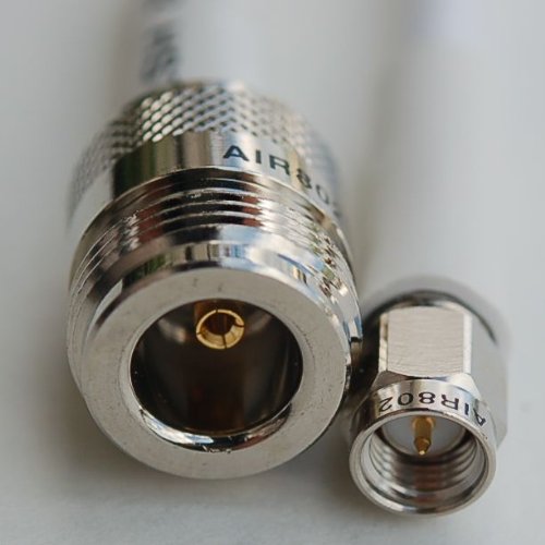 AIR802 CA195 White Antenna Cable Assembly, N JackFemale to