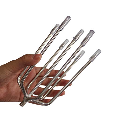 Laxygo Angelhaken aus Edelstahl, mit 8 mm Schraube zum Fangen von Fischen, Frosch im Fluss, seefähig für Angelrute