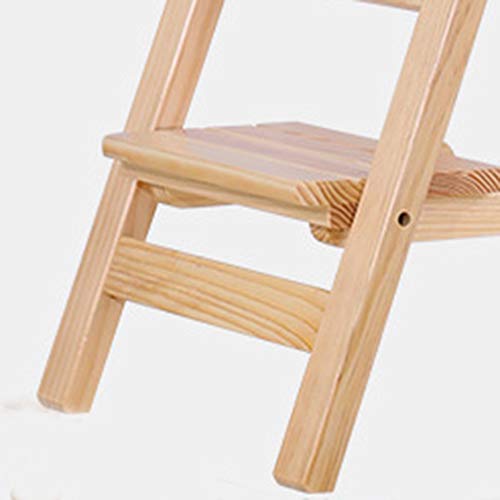 Escalón multifunción de madera maciza, modelo doméstico y plegable 6