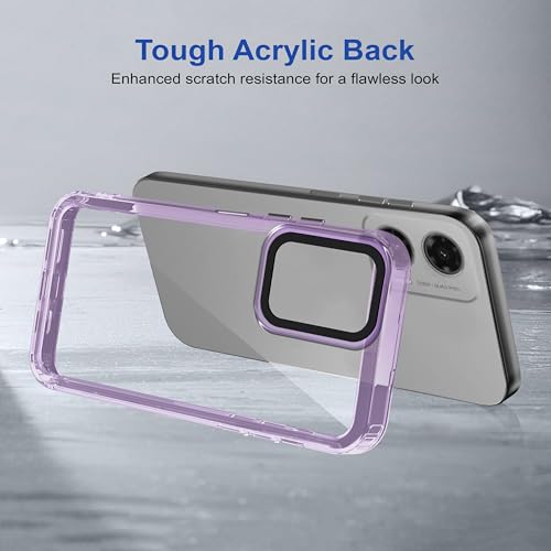 Image of Zapcase Back Case Cover for Moto G35 5G | Compatible for Moto G35 5G Back Cover | Case Cover with Camera Protection | (TPU + PC | Translucent Purple)