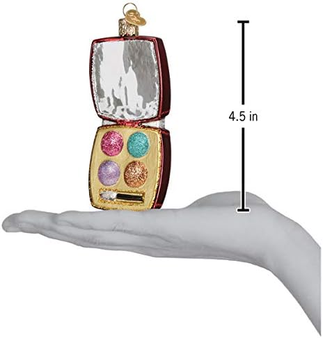 Old World Christmas Makeup Palette Glass Blown Ornament for Christmas Tree, Handcrafted Holiday Decoration, Beauty Collection - Image 3