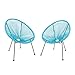 Ambientehome 2er Set Loungesessel Acapulco blau Sessel