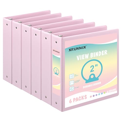 Classeur scolaire rose format lettre US pour reussir sa rentree avec style lot de 6