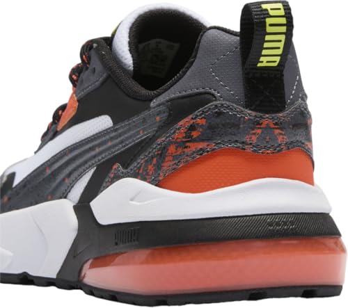 PUMA - Juniors Vis2K Full Throttle Shoes, Color White/Galactic Gray/Lime Smash, Size: 6 M US Big Kid2