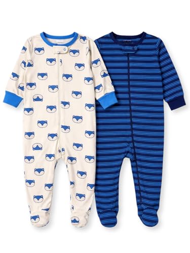 Image of TuddyBuddy 100% Cotton Multi Color Zipper Romper Sleepsuit /Romper /Jumpsuit for Baby Boy & Baby Girl