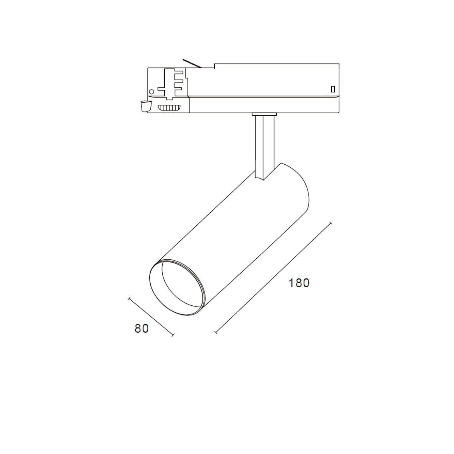 LEDKIA 3-Phasenstromschiene LED-Strahler 40W Carlo Weiss 6000K Kaltweiß