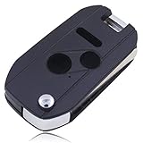 3 Buttons Folding Flip Remote Key Case Shell Fob for Honda Civic Car Key Cove...