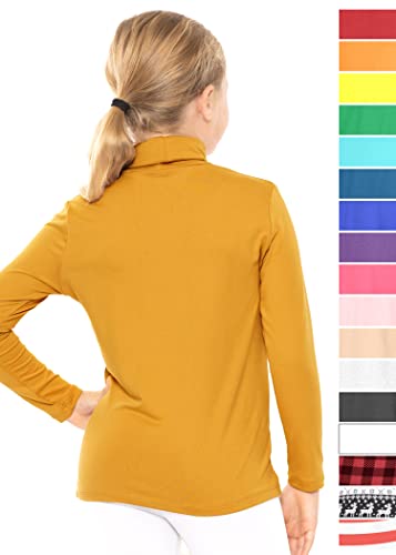 Image of STRETCH IS COMFORT Girl's Oh So Soft Long Sleeve Turtleneck | Youth Size 2-16
