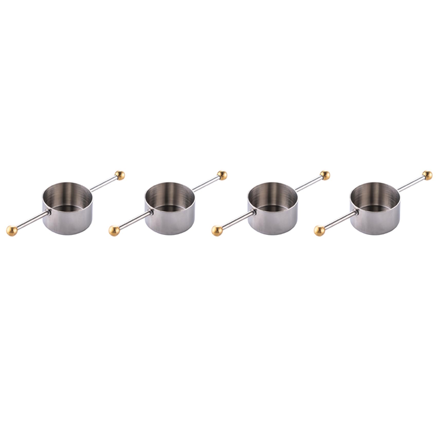 Hndhbfgrt Measuring Cup Tools, Bar Measure Cocktail Jigger with Handle for Whisky Bar Tools Bar Accessories(4 Pcs)