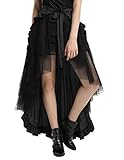 Belle Poque Damen Viktorianisch Gothic Steampunk Lolita Punk Rüschen Saum Casual Party Rock