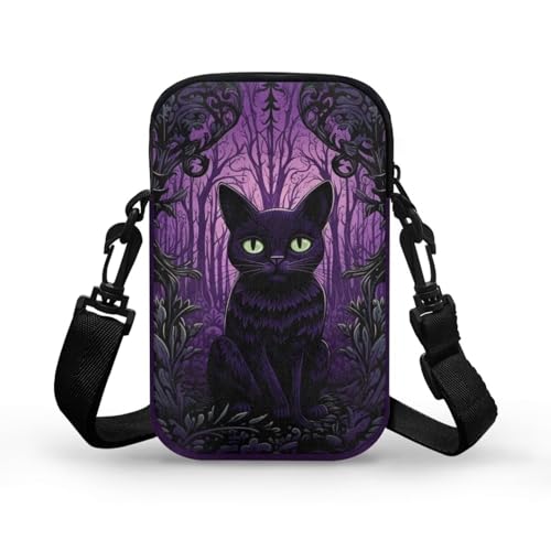 WELLFLYHOM Mini Crossbody Bag Phone Purses Wallet for Women Canvas Messenger Pouch3