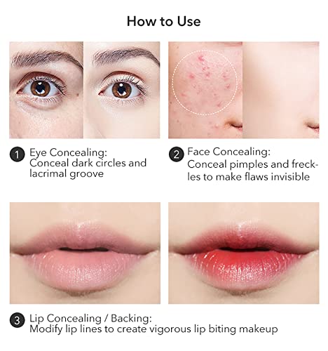 Liquid Foundation Concealer Makeup Full Coverage Long-Lasting Foundation Waterproof And Non-Comedogenic, Suitable For All Skin Types 0.18 Fl.oz (Natural) #TOP1