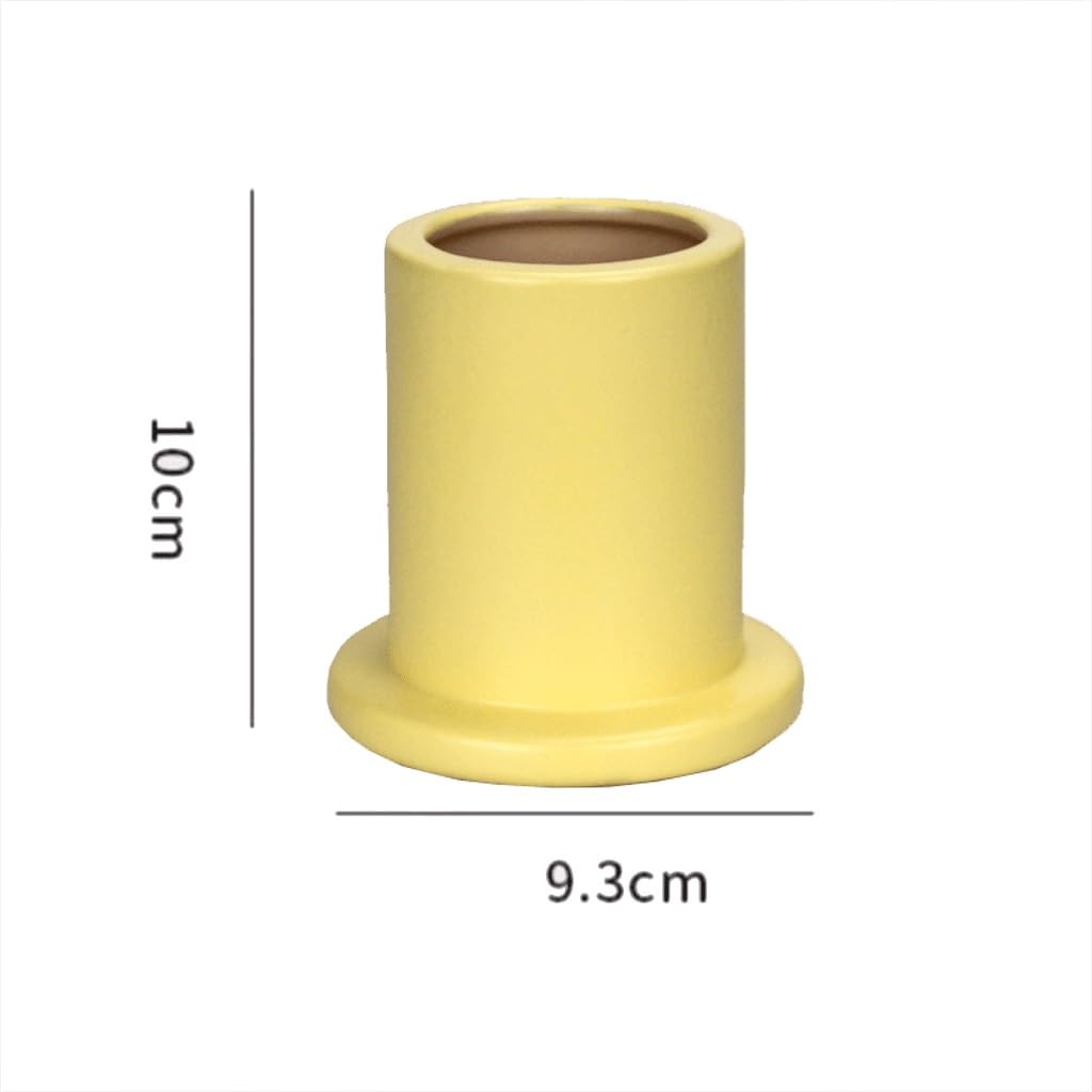 Ceramiczny lekki luksusowy styl obsadka do pióra do przechowywania na biurku stół biurowy artykuły papiernicze (gł. 9,3 * 10 cm)