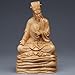 NALoRa Feng Shui Wood Carving Zhuge Liang Figures Statue Chinese Historical Classical Character Figurines Desktop Decorations Ornaments Crafts