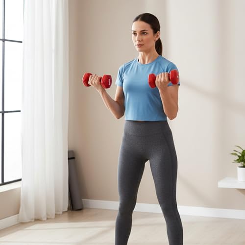 Image of Amazon Brand - Solimo Vinyl Dumbbell
