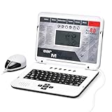 Happiegg Kids Laptop - Educational Toy for Children with 80 Activities to Learn English Words, Math, Play Games and Music, Christmas Birthday Gifts for Boys Girls, White