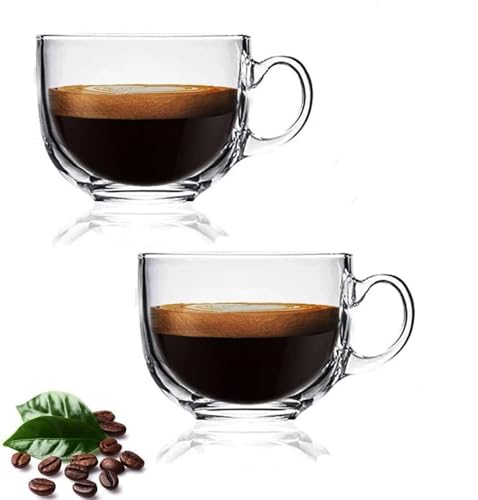 Image of PrimeWorld Malwear 440 ml Milk Tea Coffee Cup Set of 6 Pcs Cappuccino,Latte hot /Cold Drinks,Espresso Cup, Green Tea Mug Glass Cup