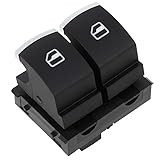 Elektrischer Fenster Steuerungs Schalter Fensterheber Fensterheberschalter passend für 2004-2015 Caddy III Van Mk5 Golf 5 1K1 Golf 6 5K1 Golf Plus 5M1 521 Teilenummer 5K3959857 5K3959857A 5K3959857B