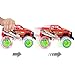 ArtCreativity Light-Up Red Monster Truck with Sounds, 9 Inch Monster Truck with Flashing Wheels and Friction Motor, Push n Go Toy Car, Best Birthday Gift for Boys and Girls Ages 3+