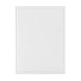 FARBERWARE Extra-Large Plastic Cutting Board, 15x20 Inch Dishwasher-Safe Chopping Board with Juice Groove, Non-Slip Surface, Durable, White