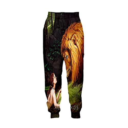Pantalon long décontracté unisexe avec imprimé animal 3D vêtement stretch tailles 36-41