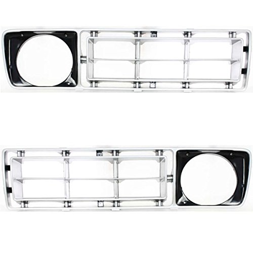 Koolzap For 76-77 F-Series Pickup Truck Front Grill Grille Assembly Left Right Side PAIR SET