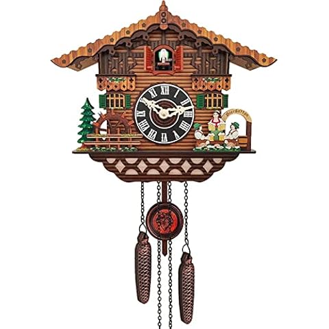 Reloj de cuco AIHOME de madera antigua con péndulo Cover
