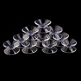 Saugnapf, 30 STÜCKE doppelseitiger Saugnapf Kunststoff Sucker Clear Sucker Pads für Glastischplatte Kunststoff Clear Window Hanger