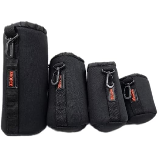 Thick Waterproof Lens Bag Case Set - 4 Pouches