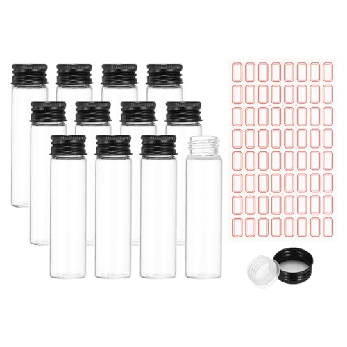 Tube à essai pour sel de bain et décoration de table de mariage en verre transparent - 12 Pcs
