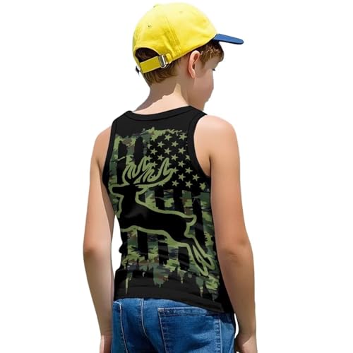 Boys 4th of July Shirt 1-6 Y Kids Patriotic Tank Top Shirts Summer Breathable Athletic Vest Tees Soft Tshirts2